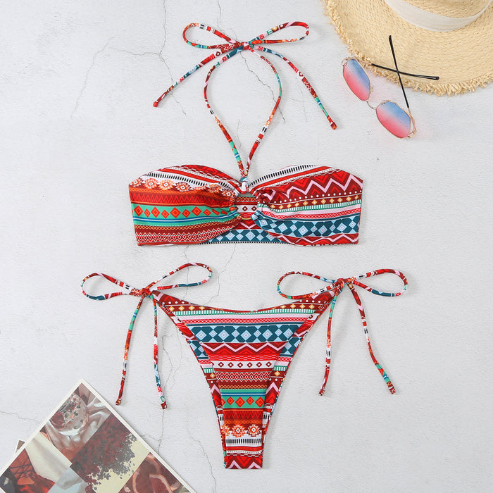 Wholesale Aztec Geometric Print Bikini Swimwear JDC-SW-LiR001