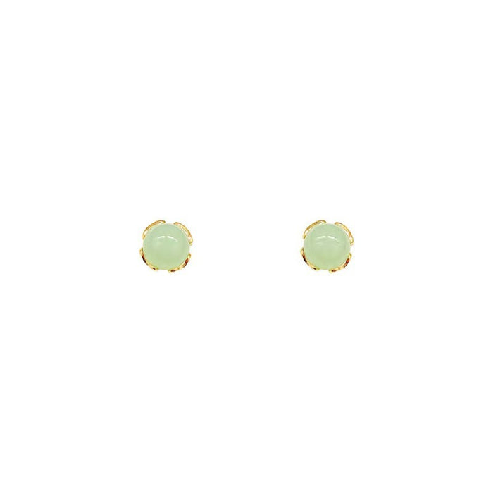 Wholesale Imitation Jade Earrings Female Niche Design Ear Nail Earrings