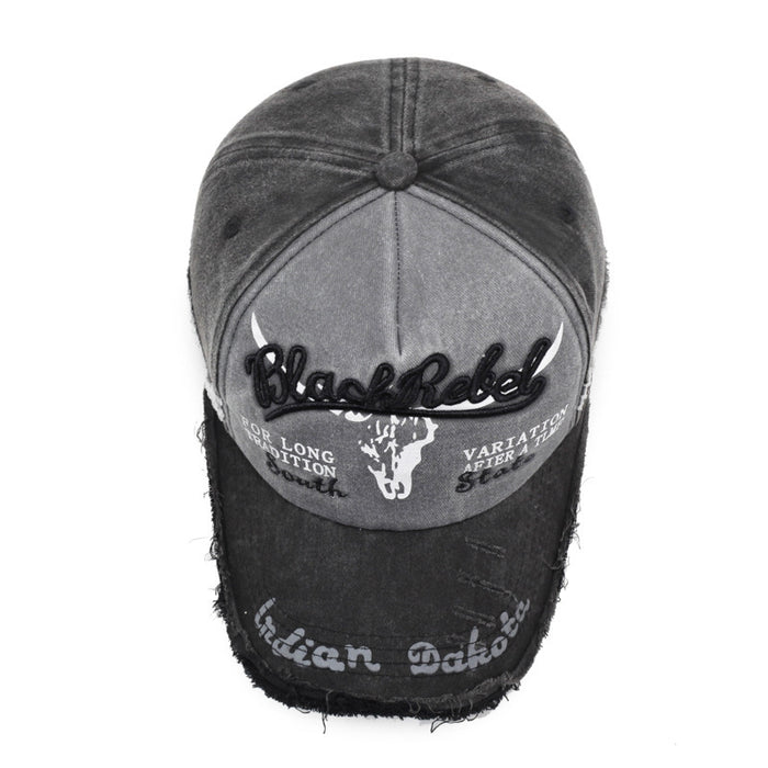 Wholesale Embroidered Men' s and Women' s Washed Baseball Cap