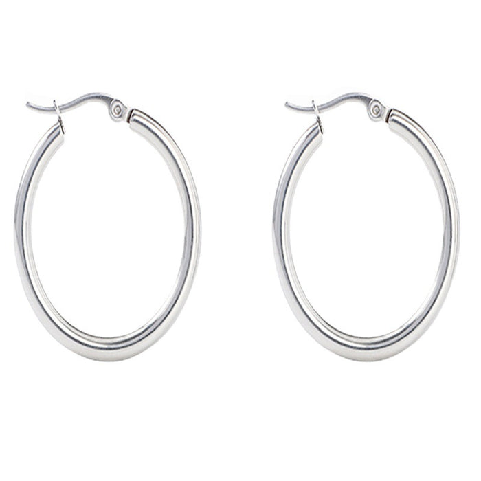Wholesale Stainless steel circle statement earrings