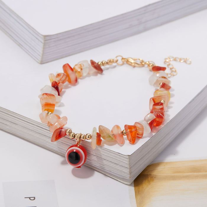Wholesale Stone Bracelet Personalized Stone Eye Devil' s Eye Lobster Buckle Bracelet
