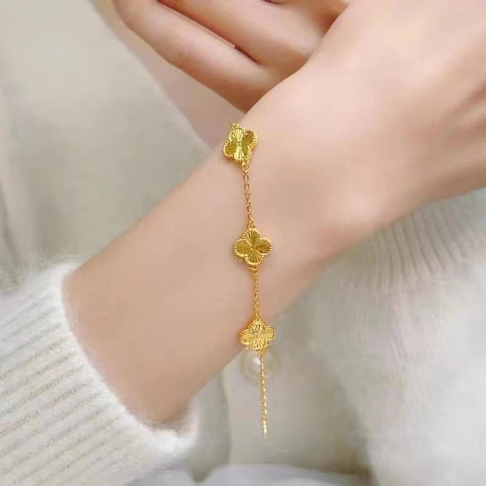 Wholesale electroplated hollow bracelet