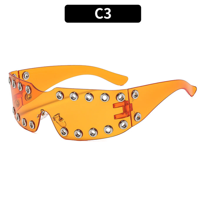 Wholesale Punk Studded Sunglasses UV400 Sun Protection Fashion Accessory Gift Boutique
