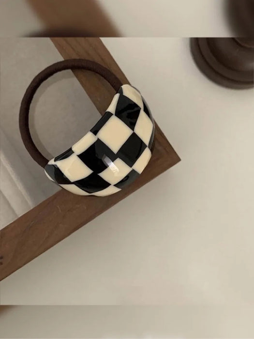 Wholesale Exquisite circular elastic band tied hair bun head semi tied hair, simple ponytail hair rope headband accessory