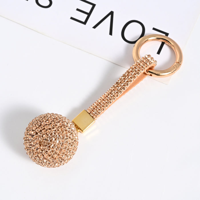 Wholesale Chain Rhinestone Ball Keychain Car Keychain JDC-KC-JF004