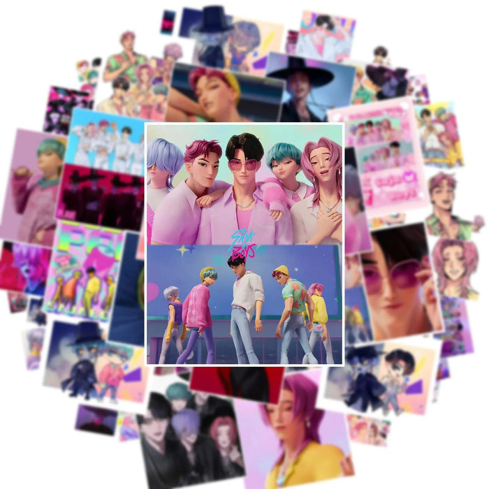 Wholesale 150pcs KPOP Stickers Notebook Luggage Refrigerator Stickers