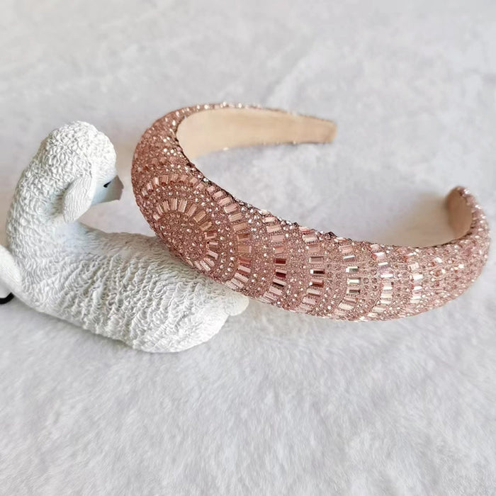 Wholesale Baroque sponge rhinestone Internet celebrity headband hair accessories headband for women
