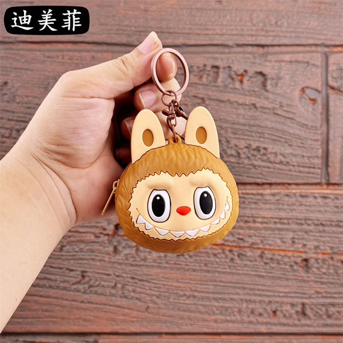Wholesale Cute Coin Purse Keychain Cartoon Doll Keychain Couple Student Bag Claw Machine Small Pendant