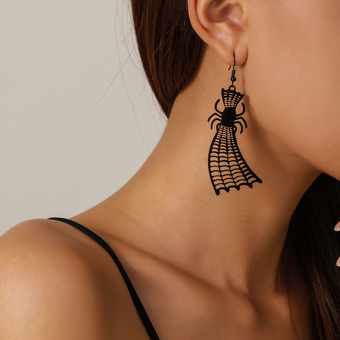 Wholesale Funny little devil mysterious skull titanium steel earrings personality stainless steel earrings