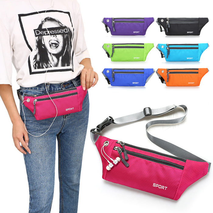 Wholesale Waist bag, mobile phone bag, outdoor stall bag, waterproof running chest bag, multifunctional anti-theft coin purse