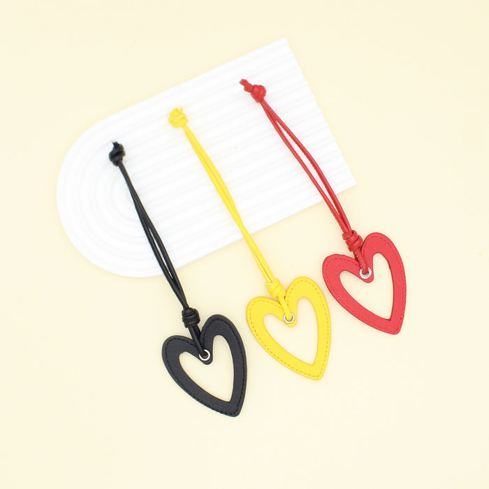 Wholesale Pu Leather Hear Keychain Bag Pendant Jewelry