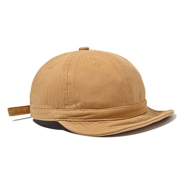 Wholesale Big head circumference hat retro washed soft top baseball cap soft brim duckbill cap short brim hat