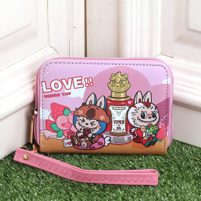 Wholesale Cartoon Animation Surrounding  with Card Storage Bag for Boys and Girls Portable Coin Purse