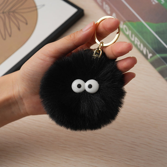 Wholesale Cute little furry ball keychain pendant, plush bag decoration, small gift