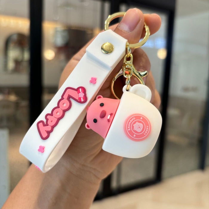 Wholesale Cute Cartoon PVC Keychains JDC-KC-PengYu39