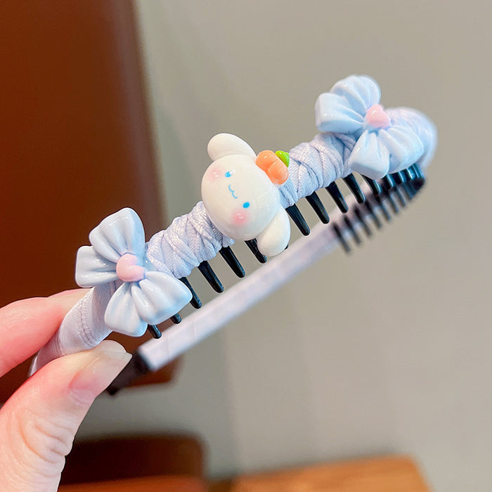 Wholesale Children' s Fringe Hair Artifact Headband Little Girl' s Headwear Cartoon Hair Hoop Baby' s Hair Girl' s Hair Accessories Non-Slip