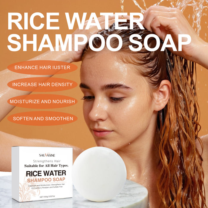 Wholesale Rice water shampoo and soap can prevent hair loss and moisturize the scalp