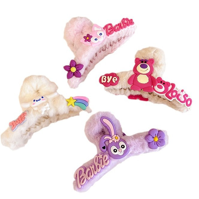 Wholesale Cartoon Resin Plush Hair Clip JDC-HC-QiY008