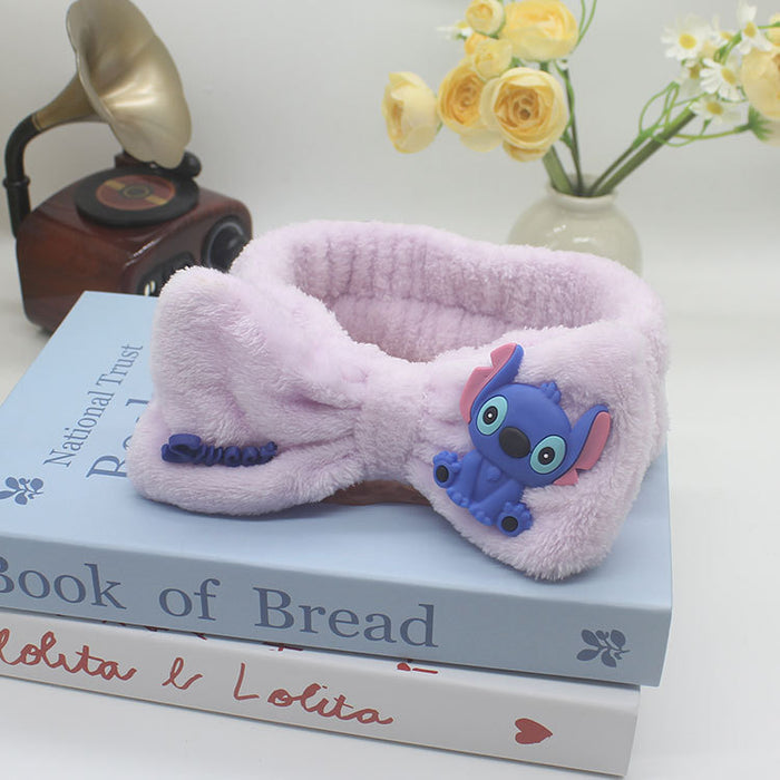 Wholesale Plush Hair Band  Bow Soft Hair Band Wash Face Doll Hair Band