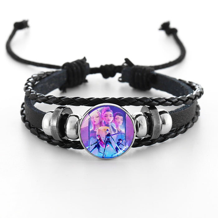 Wholesale Kpop Cute Cartoon Time  Bracelet