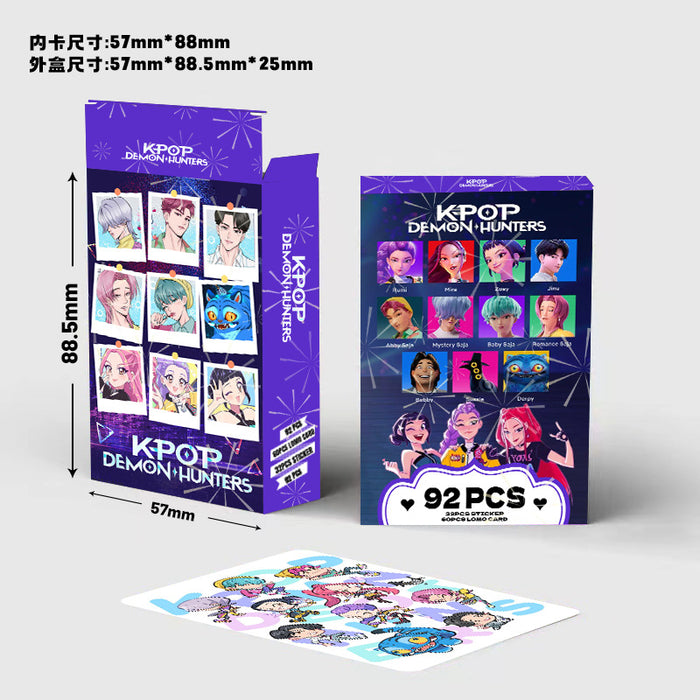 Wholesale 184pcs LOMO card double-sided high-definition color printing anime peripheral collection card sticker