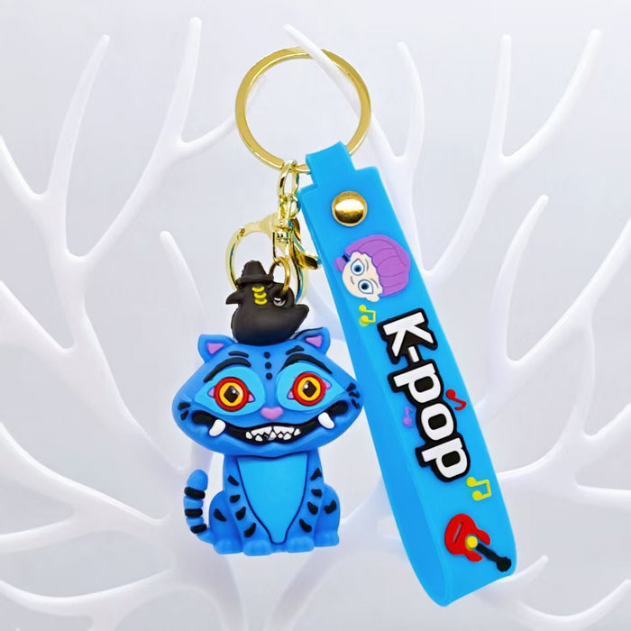 Wholesale Flexible Rubber Anime Witch Girl Keychain Cute Bag Pendant Fashion Accessory Gift