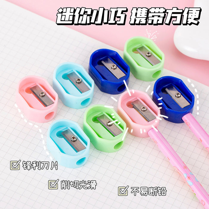 Wholesale Art Pencil Sharpener Oval Candy Color Pencil Sharpener Mini Pencil Sharpener