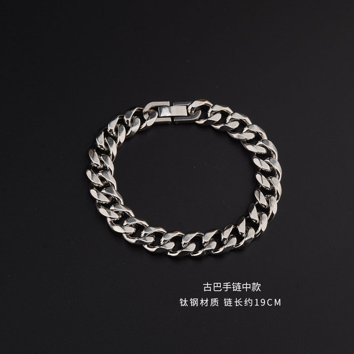Wholesale Bracelet titanium steel simple bracelet boys and girls chain