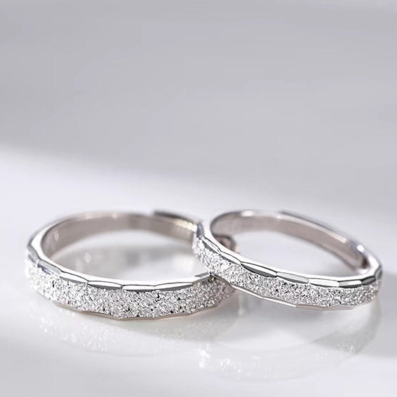 Wholesale Couple Ring Set Adjustable Copper Electroplated Design