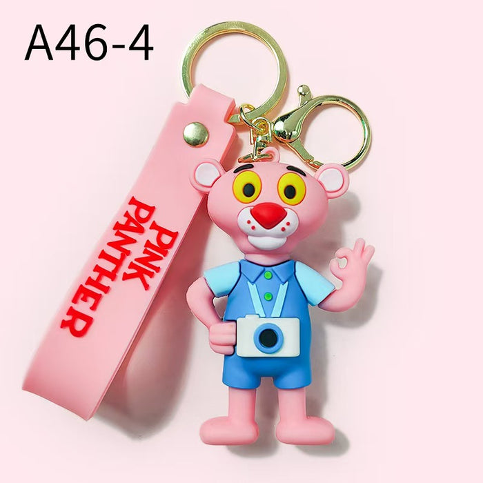Wholesale cartoon Pink doll key chain pendant bag car key chain accessories gift