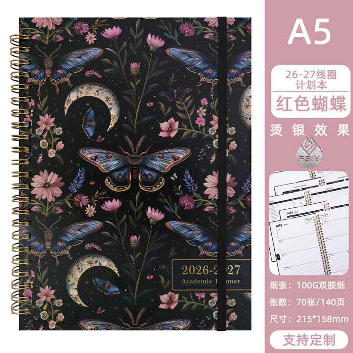 Wholesale Blooming Flowers A5 Coil Notebook Stylish Gift for Planners and Journaling