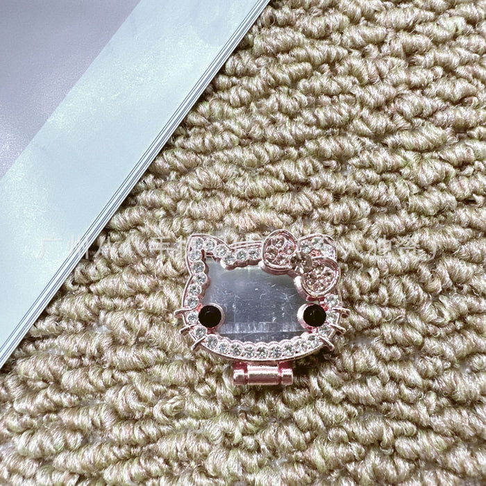 Wholesale Cartoon cat mirror rotatable phone stand