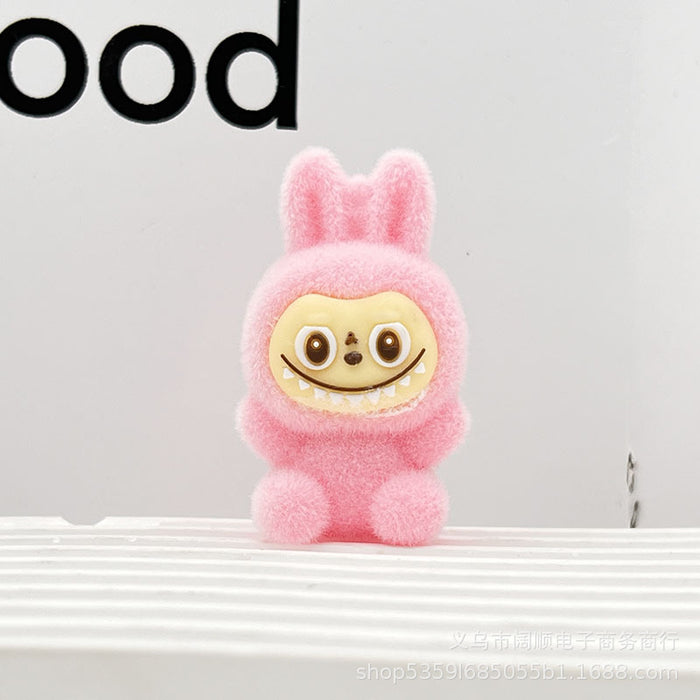 Wholesale Flocked Sitting Plush Little Sheep Keychain Pendant Plush Little Sheep Accessory Clog Doll Accessory