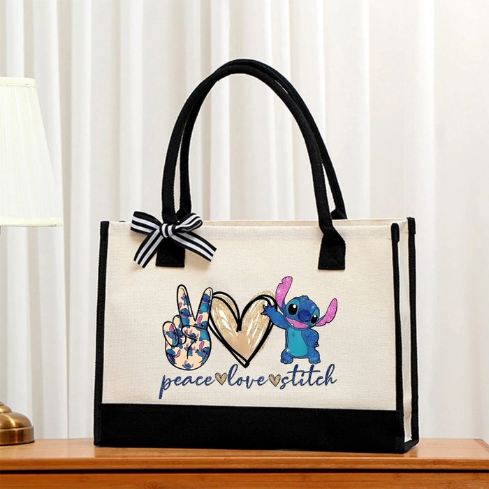 Wholesale  Cartoon Canvas Bag Convenient Handbag Tote Bag  Commuting