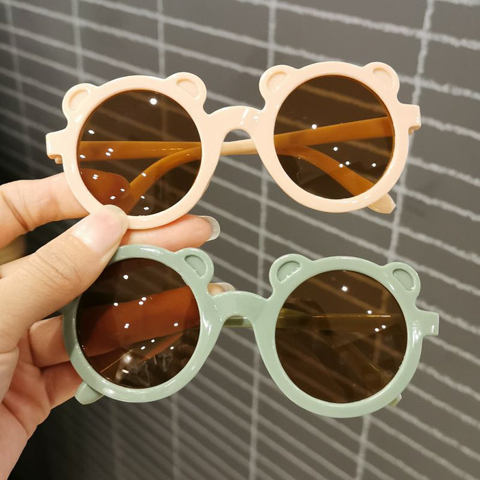 Wholesale Round frame children's sunglasses, cute sunshade selfie glasses for children, baby sunglasses