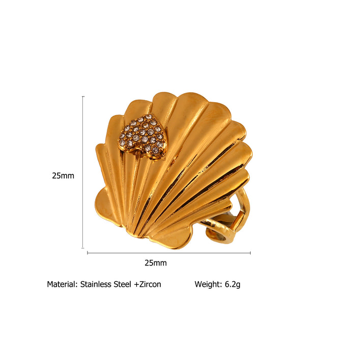 Wholesale Original Design: Stainless Steel Open End Ring with Diamond, Fashionable and High end Haibei Ring Wholesale