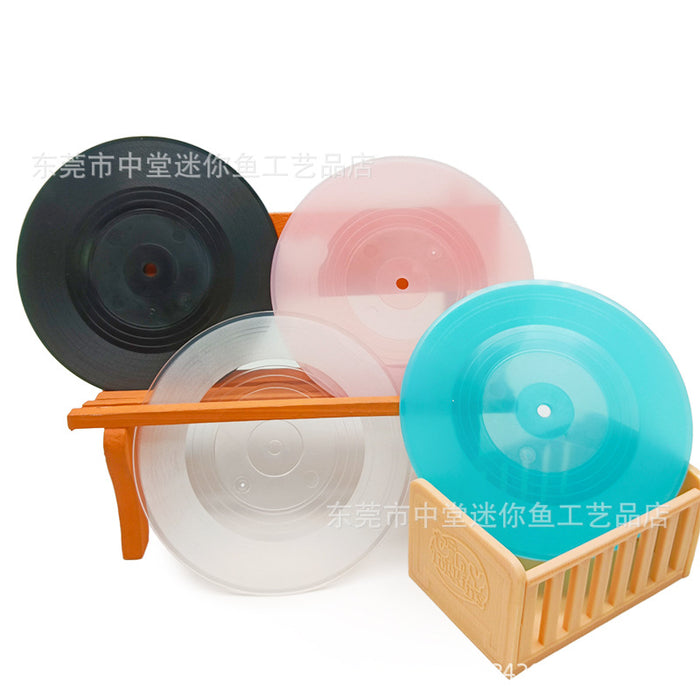 Wholesale New vinyl record refrigerator sticker DIY personalized celebrity refrigerator sticker keychain mini record coaster