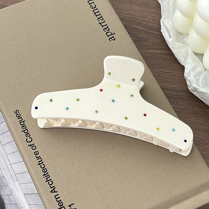 Wholesale Sweet Vintage Polka Dot Acetate Hair Claw Clip Large Updo Shark Clip