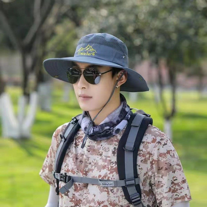 Wholesale Outdoor Summer Sun Protection Travel Fisherman Hat Men's Mountaineering Fishing Sun Hat