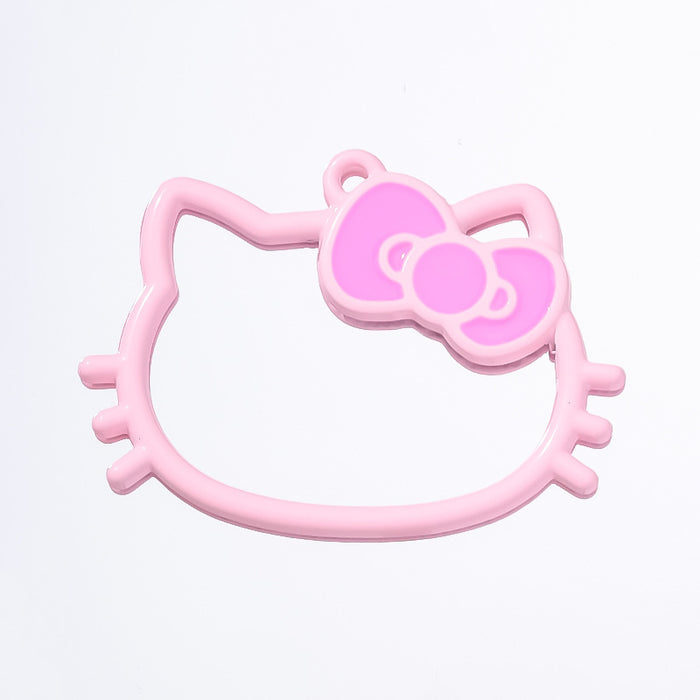 Wholesale hollow kitten alloy key pendant  bag decoration jewelry accessories pendant