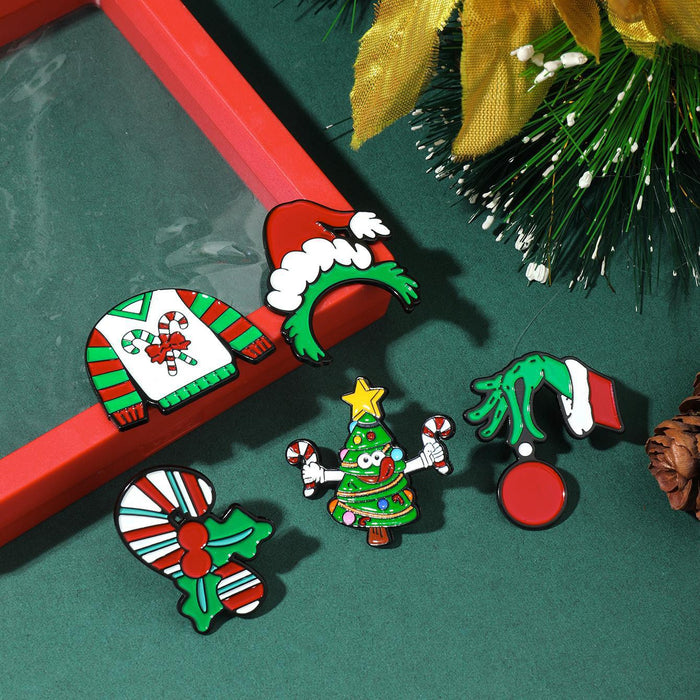Wholesale Christmas Series Cartoon Brooch Christmas