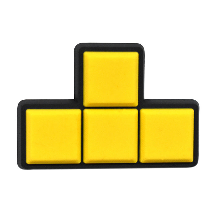 Wholesale Random 100pcs PVC Cartoon Fun Tetris Hole Shoe Buckle DIY Accessories JDC-SC-RYY026