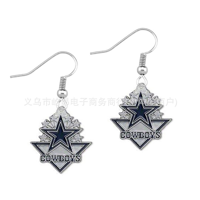 Wholesale Rugby team logo earrings