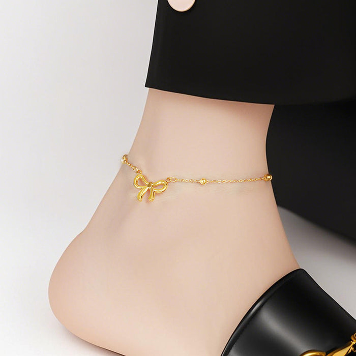 Wholesale Non-fading anklet,  trendy summer titanium steel anklet
