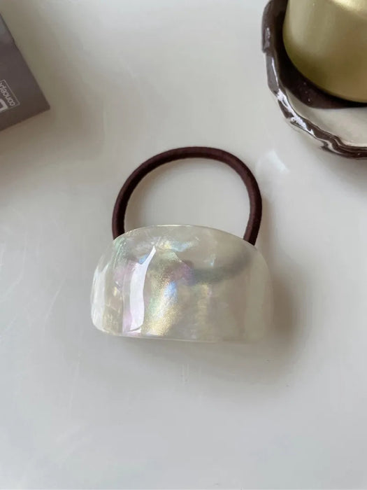 Wholesale Exquisite circular elastic band tied hair bun head semi tied hair, simple ponytail hair rope headband accessory