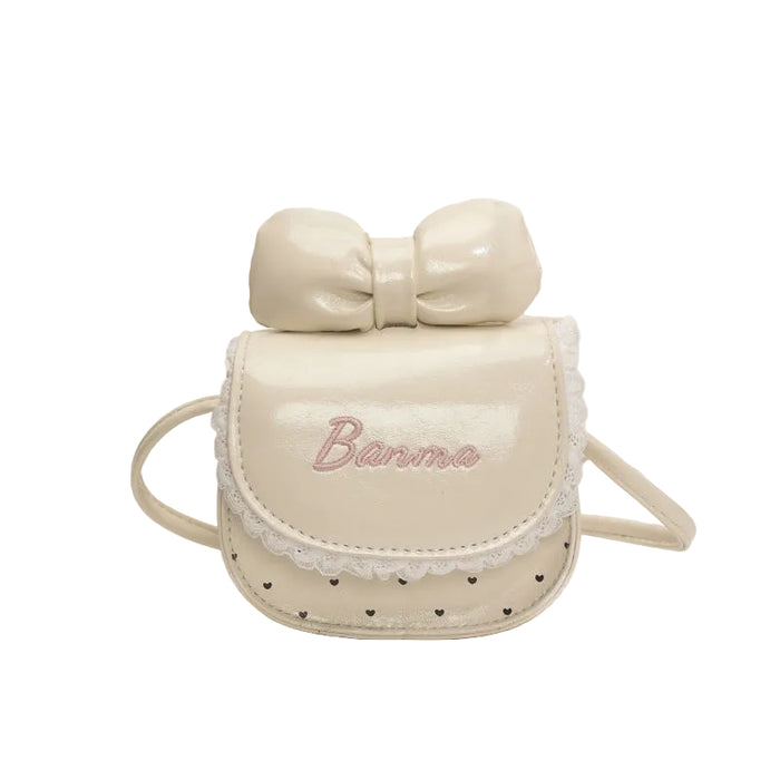 Wholesale Kids'  lace bow mini saddle shoulder bags