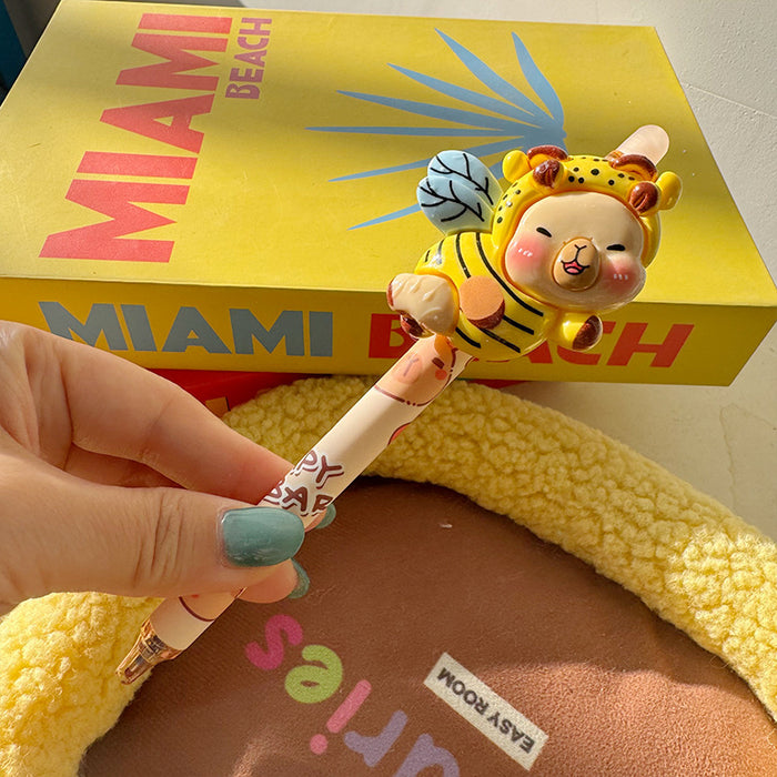 Wholesale Little Bear retractable gel pen smooth writing and quick drying