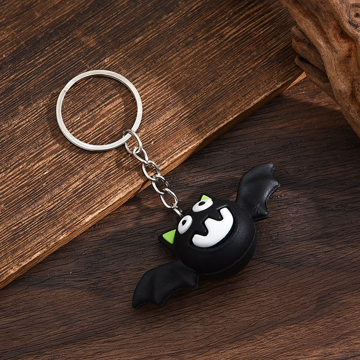 Wholesale  keychain trick-or-treating ghost pumpkin keychain  pendant chain skull ghost key chain