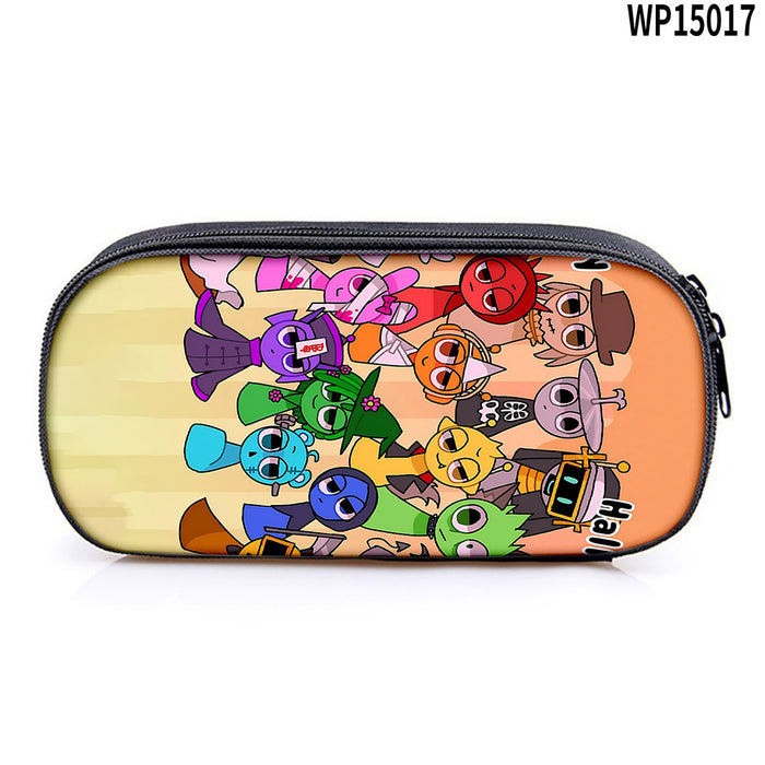 Wholesale Student Pencil Case Large Capacity Stationery Storage Bag Pencil Bag Oxford Material