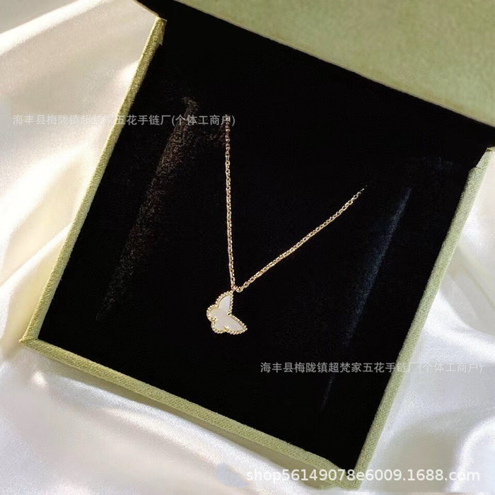 Wholesale Butterfly Jewelry Set Gold Tone Necklace and Earrings Fashion Accessory